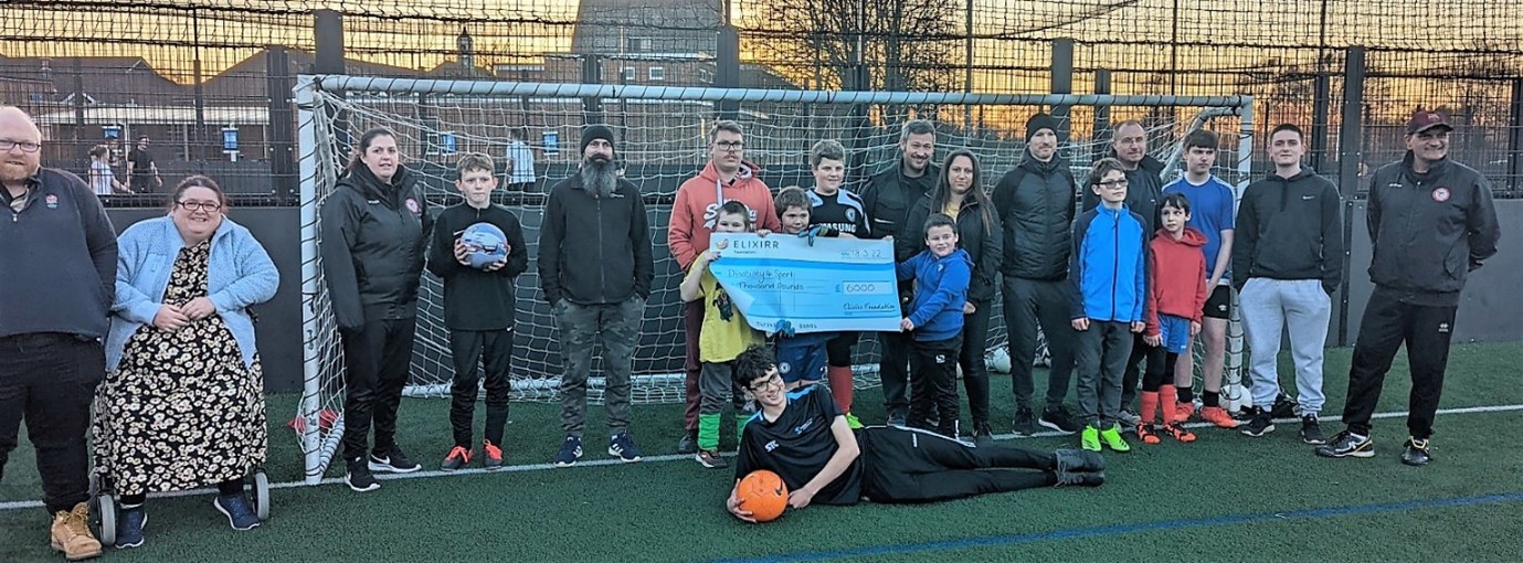Disability 4 Sport Football Cheque